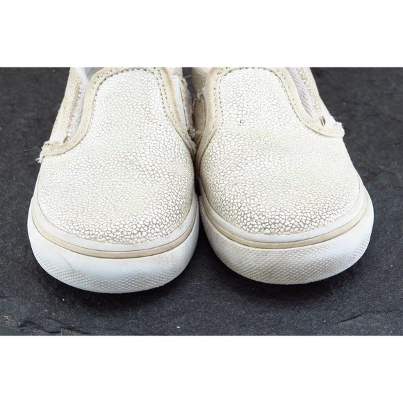VANS Toddler Girls 7.5 Medium Beige Skateboarding Fabric - Picture 2 of 7